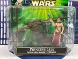 Star Wars Power of the Jedi (POTJ) Deluxe - Slave Leia W/ Sail Barge Cannon ROTJ