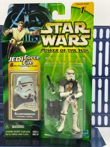 Star Wars Power of the Jedi (POTJ) Sandtrooper (Stormtrooper) 2000 Hasbro MOC