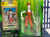 Star Wars Power of the Jedi (POTJ) Aurra Sing (Bounty Hunter) 2000 Hasbro MOC
