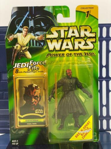 Star Wars Power of the Jedi POTJ Darth Maul (Final Duel) - 2000 Hasbro MOC