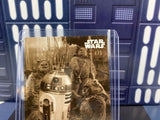 Topps Star Wars Return of the Jedi Black & White #75 (R2-D2 Ewoks) 4/5 Orange