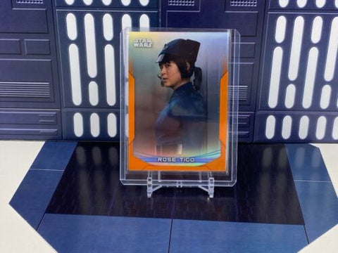 2020 Topps Star Wars Chrome Perspectives ROSE TICO- #12-F Orange Refractor /25