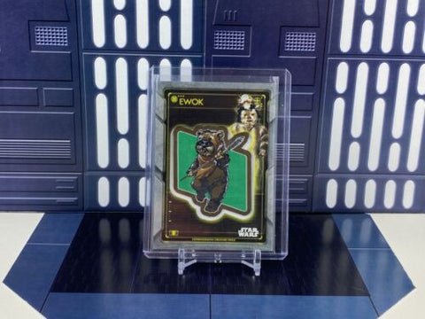 2020 Topps Star Wars Holocron Creature Patch Ewok & Logray - #P-LE