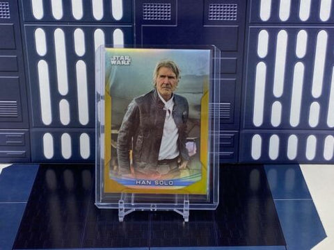 2020 Topps Star Wars Chrome Perspectives HAN SOLO - #7-R - Gold Refractor /50