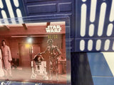 Topps Star Wars Empire Strikes Back Black White #150 Luke Leia R2 C-3PO 1/10 Red