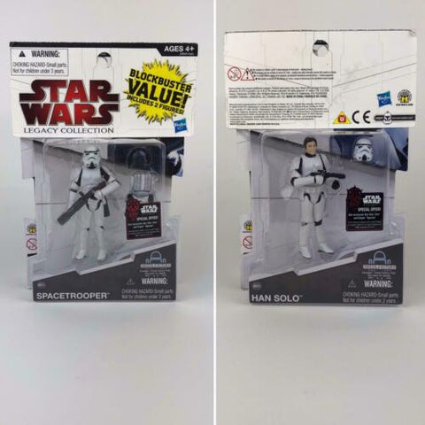 Star Wars Legacy Collection 2-Pack Han Solo Stormtrooper BD02 Spacetrooper BD03