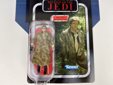 Star Wars Vintage Collection ROTJ REVENGE Han Solo (Trench Coat) VC62 UNPUNCHED