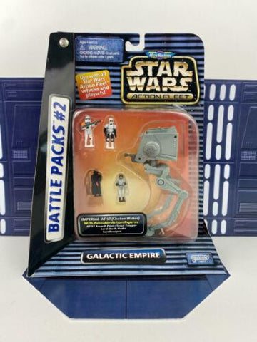 Star Wars Micro Machines Action Fleet Battle Packs #2 Galactic Empire AT-ST