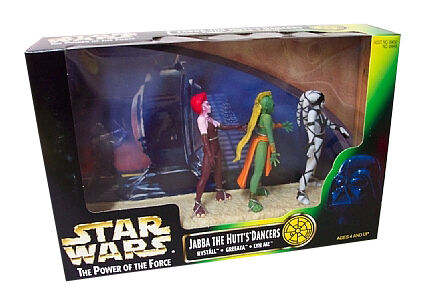 Star Wars Power of the Force POTF2 Jabba The Hutts Dancers Rystall Greata Lyn Me