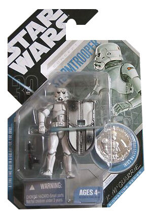 Star Wars 30th Anniversary (TAC) McQuarrie Concept Stormtrooper - #09 - W/ Coin