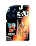Star Wars Power of the Force POTF2 (Red Card) Luke Skywalker X-Wing Pilot MOC